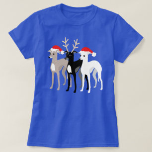 T-shirt Iggy Maman ou Papa Italien Greyhound Noël