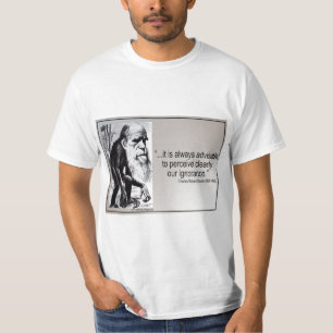 T-shirt Ignorance de ~ de citation de Darwin
