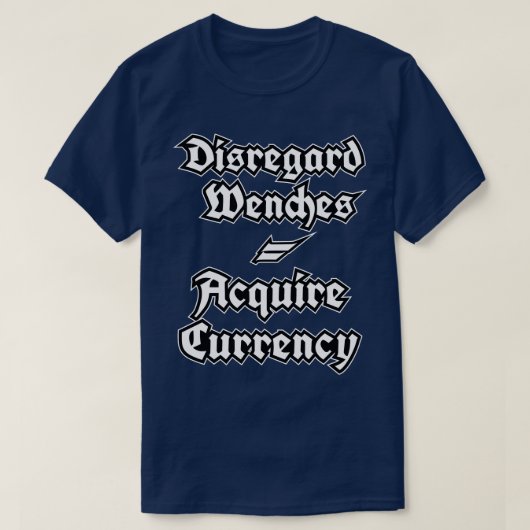 T-shirt Ignorer les clés acquérir la monnaie (Design devant)