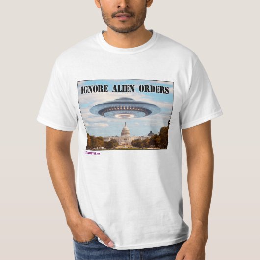 T-shirt Ignorer les commandes Aliens (Devant)