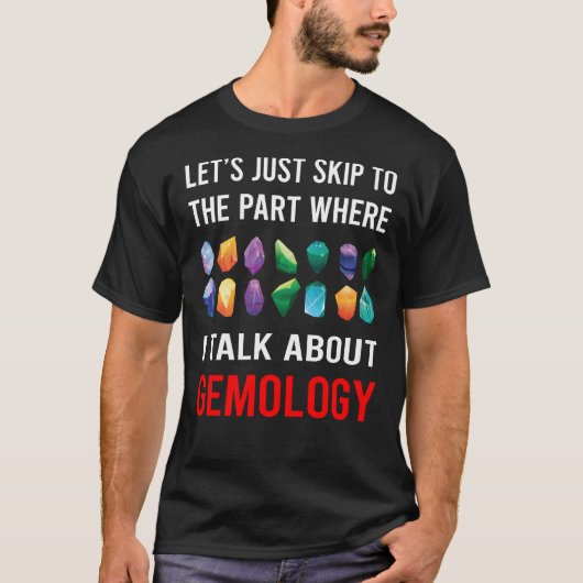 T-shirt Ignorer parler Géologue (Devant)