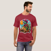 T-SHIRT IGUANA ÉQUITATION DÉSERT TORTOISE 2 (Devant entier)