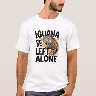T-shirt Iguana être laissé seul