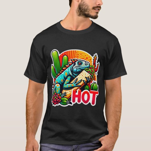 T-SHIRT IGUANA HOT 2 (Devant)