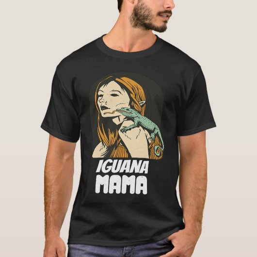T-shirt Iguana Mama  Iguana Mom Iguana Lizard Pet Reptile (Devant)
