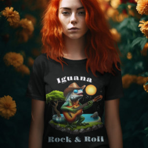 T-shirt Iguana Serenading Rock Dweller