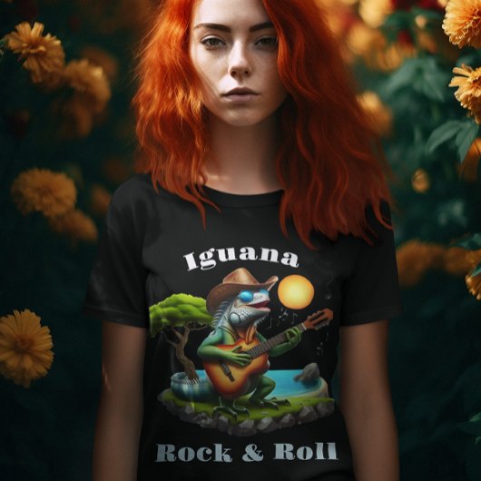 T-shirt Iguana Serenading Rock Dweller