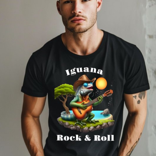 T-shirt Iguana Serenading Rock Dweller