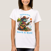 T-shirt Iguana Serenading Swamp Dweller Rock & Roll (Devant)