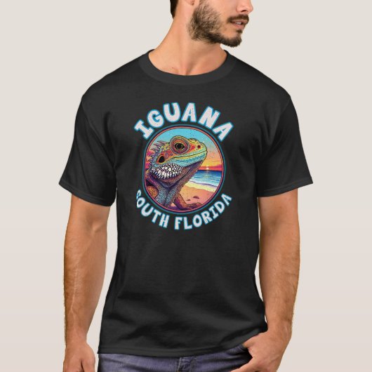 T-SHIRT IGUANA SUD DE LA FLORIDE (Devant)
