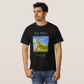T-shirt Iguana Vert Clair, Key West, Floride (Devant entier)