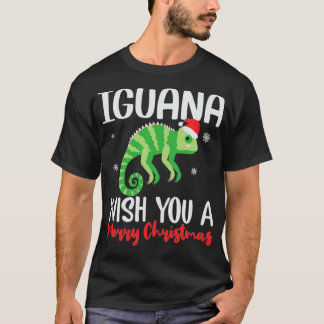 T-shirt Iguana Vous Souhaite Un Joyeux Noël Drôle