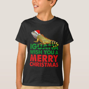 T-shirt Iguana Vous Souhaite Un Joyeux Noël Drôle Iguana