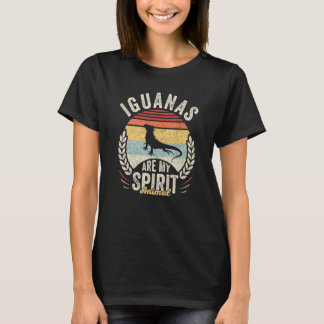 T-shirt Iguanas vintage Retro Sont Mon Esprit Animal Iguan