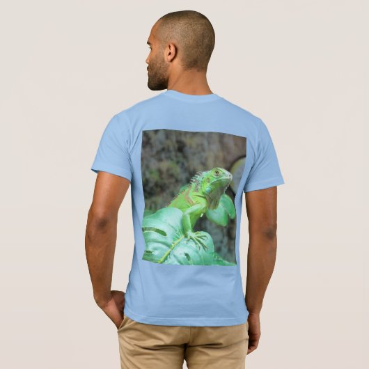T-shirt iguane vert (Dos entier)