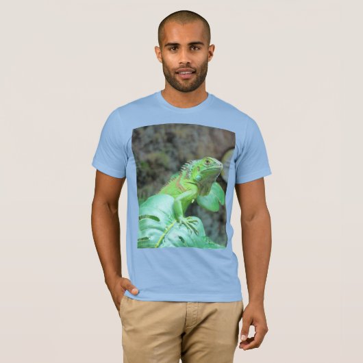 T-shirt iguane vert (Devant entier)