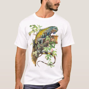 T-shirt iguane vert