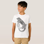 T-shirt Iguane vintage (Devant entier)