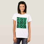 T-shirt Iguanodon, dinosaure ornithopode (Devant entier)
