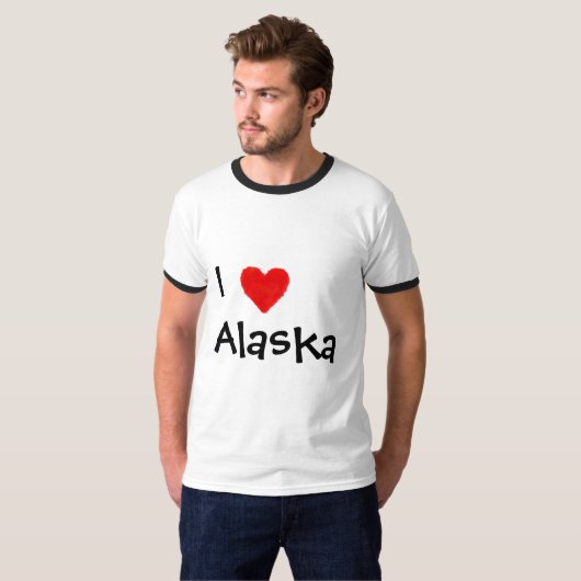 T-shirt Iheart Alaska (Devant entier)