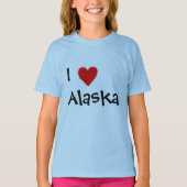 T-shirt Iheart Alaska (Devant)