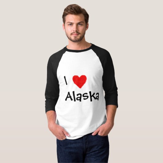 T-shirt Iheart Alaska (Devant entier)