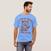 T-shirt Ihink Myrainer Isryingo Kill Me Funny Workout Rat  (Devant entier)