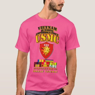 T-shirt III MAF Khe Sanh 1968 w Médailles VN SVC