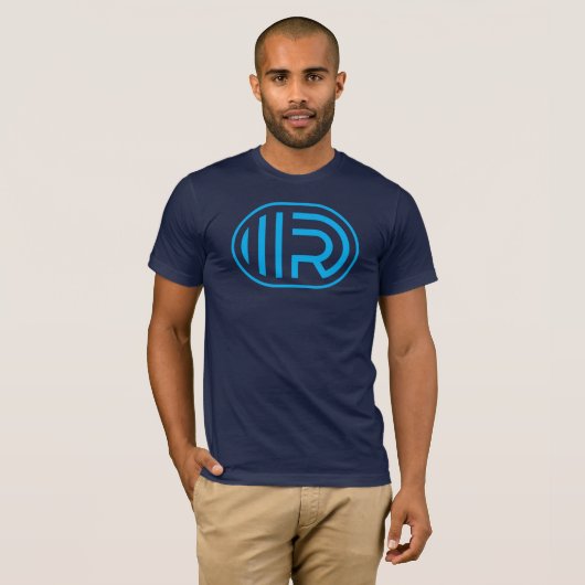 T-shirt IIIRD Classic Oval (logo bleu clair) (Devant entier)