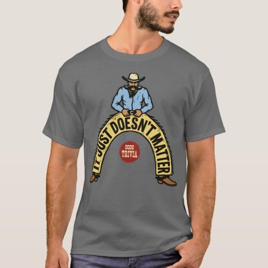 T-shirt IJDM - Bonne vieille moustache de cowboy (Devant)