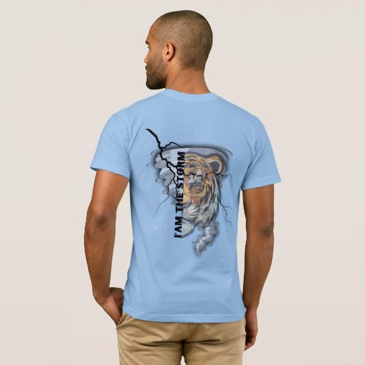 T-shirt Ik ben het storm (Achterkant volledig)