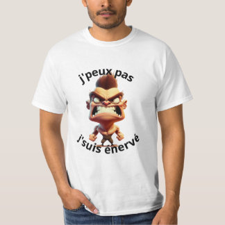 T-shirt, ik kan niet boos zijn. t-shirt