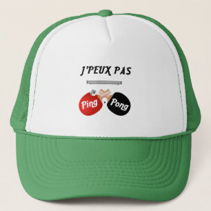 T-shirt Ik kan niet pingpong hebben. Trucker Pet