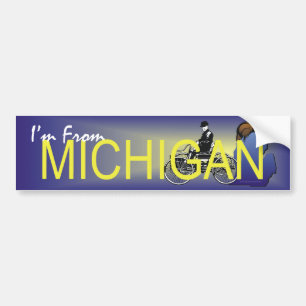T-SHIRT ik kom uit Michigan Bumpersticker