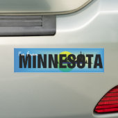T-SHIRT ik kom uit Minnesota Bumpersticker (Op auto)