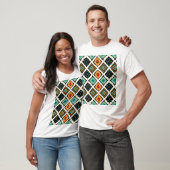 T-shirt Ikat géométrique, folklore texture tribale. (Unisexe)