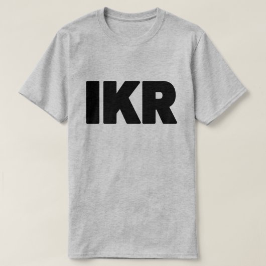 T-shirt IKR | Écart de texte (Design devant)