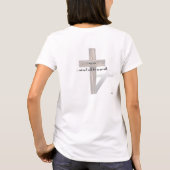 T-shirt Il A Augmenté 3 Croix Robustes Matthieu 26:39 (Dos)
