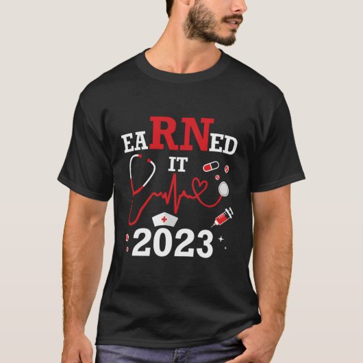 T-shirt Il A Gagné 2023 Pour Les Diplômes D'Infirmière Ou  (Devant)