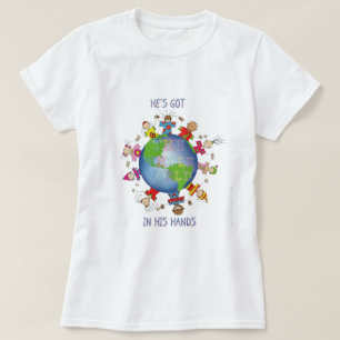 T-shirt Il a le monde entier dans des ses mains