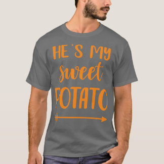T-shirt Il a ma patate douce pour le couple correspondant