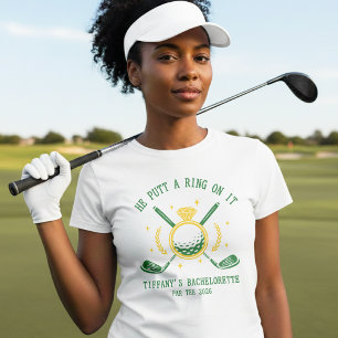 T-shirt Il a mis une bague dessus Golf Enterrement de vie