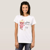 T-shirt Il A Posé La Question Fiançailles De Popcorn (Devant entier)