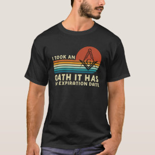 T-shirt Il A Pris Un Serment Masonique Maître Carré Et Com
