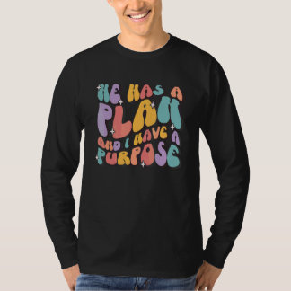 T-shirt Il A Un Plan Et J'ai Un But Hommes Chrétiens