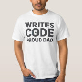 T-shirt Il code le futur, j'ai alimenté la source (Devant)