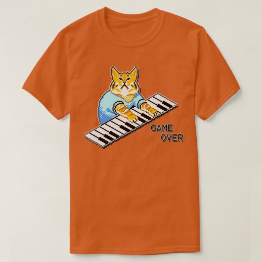 T-shirt Il Crowd Roys Piano Cat Design Disponible Sur Un L (Design devant)