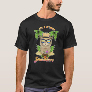 T-shirt Il est 17 heures quelque part en buvant Scottish F