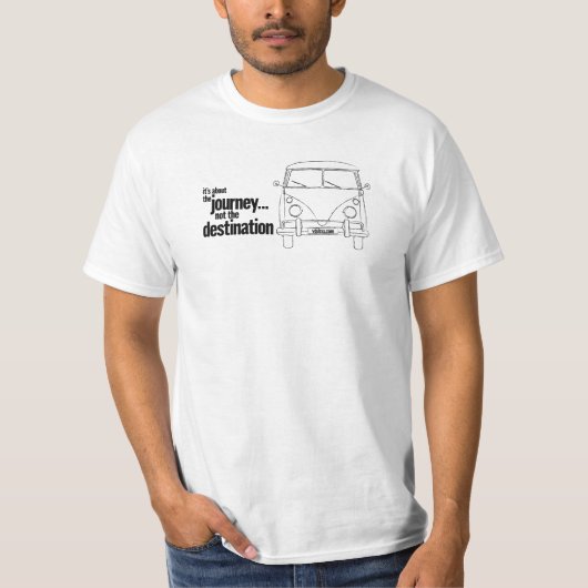 T-shirt il est au sujet du voyage, pas la destination (Devant)