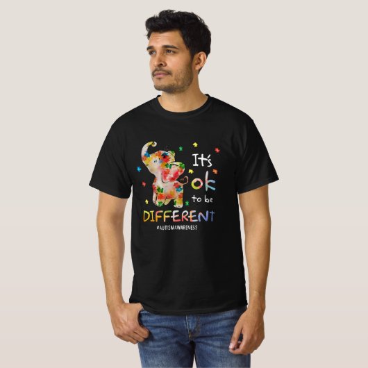 T-shirt Il est bon d'être un éléphant de Sensibilisation s (Devant entier)